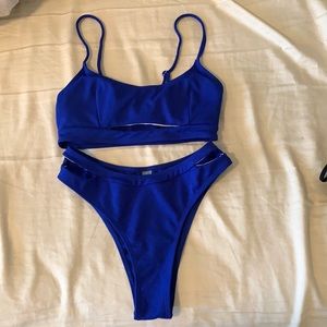 Blue bathing suit